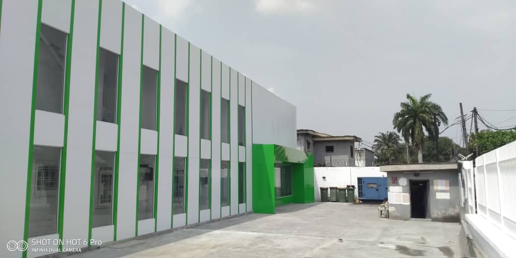 Dampproofing and roof waterproofing on Glo Office Adeola Odeku