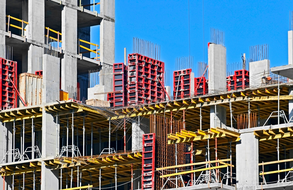 Construction,Site,With,Formwork,And,Blue,Sky