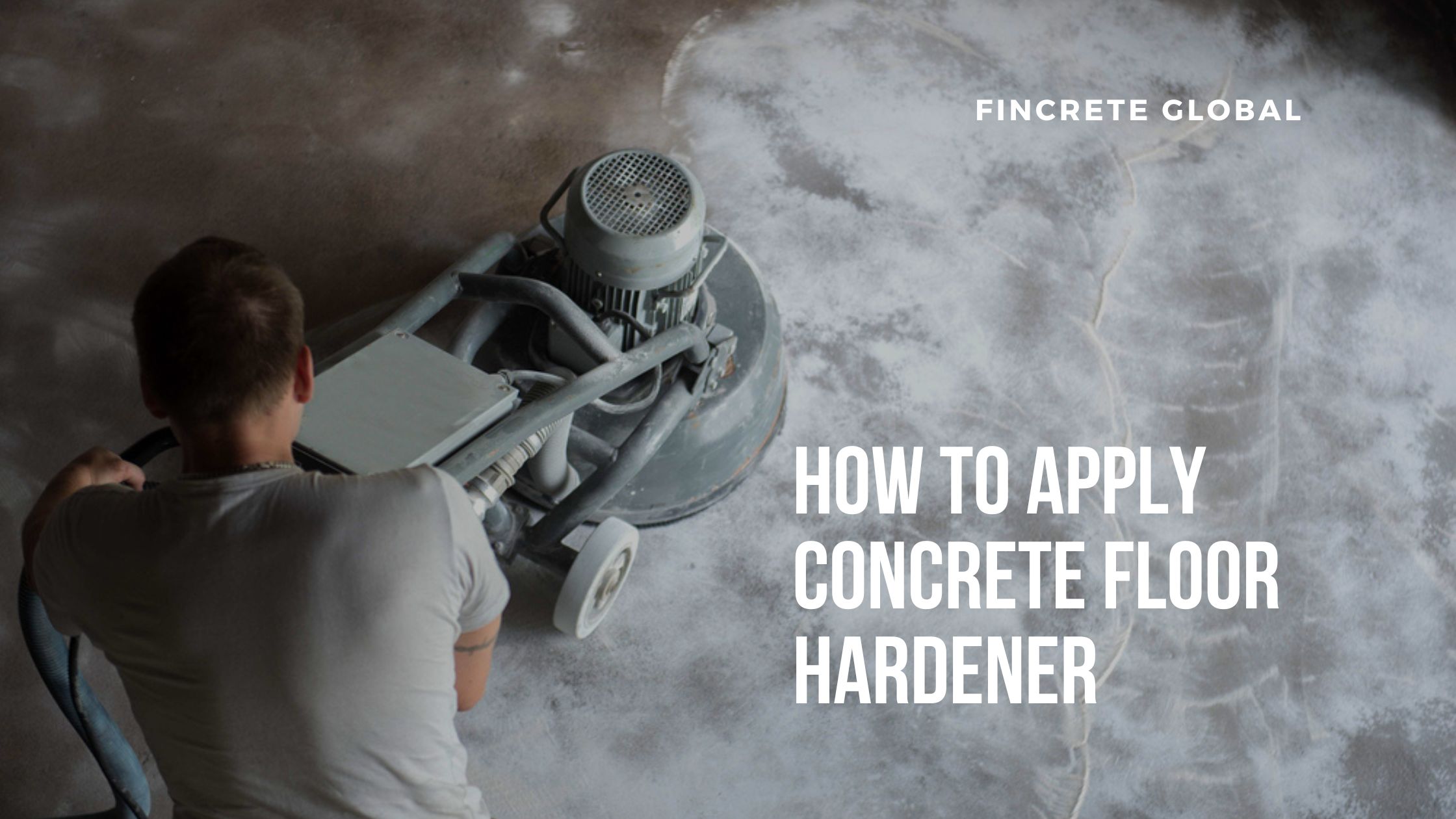How to apply concrete floor hardener - Fincrete Global